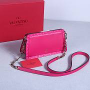 Okify Valentino Rockstud Small Bag Pink Calfskin 21x12x6cm 22053S - 6