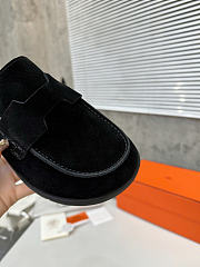 Okify Hermes Black Birkenstock Slippers Unisex  - 2