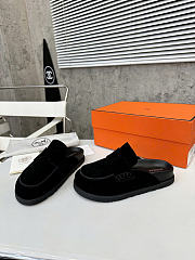 Okify Hermes Black Birkenstock Slippers Unisex  - 3