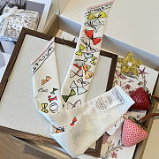 Okify Dior Bow Twill Scarf 100x6cm - 4