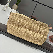 Okify Loewe Fold Shopper Raffia Tote Bag 50x32x19cm - 2