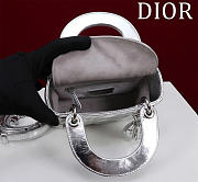 Okify Dior Lady Bag Silver 17x15x7cm - 5