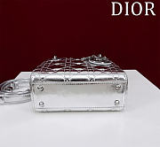 Okify Dior Lady Bag Silver 17x15x7cm - 4