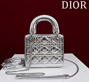 Okify Dior Lady Bag Silver 17x15x7cm - 2
