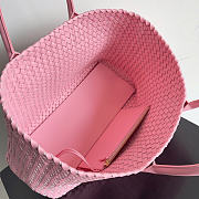 Okify Bottega Veneta Large Cabat Bag Pink 51x28x18cm - 4