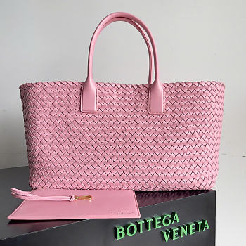 Okify Bottega Veneta Large Cabat Bag Pink 51x28x18cm