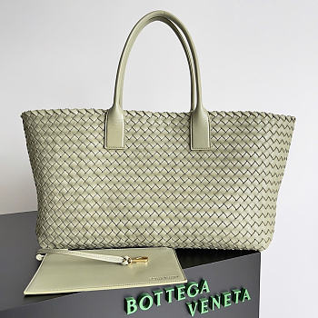 Okify Bottega Veneta Large Cabat Bag Light Green 51x28x18cm