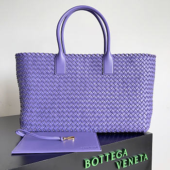 Okify Bottega Veneta Large Cabat Bag Purple 51x28x18cm