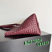Okify Bottega Veneta Large Cabat Bag Red Burgundy 51x28x18cm - 5