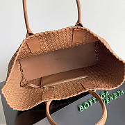 Okify Bottega Veneta Large Cabat Bag Brown Cognac 51x28x18cm - 2
