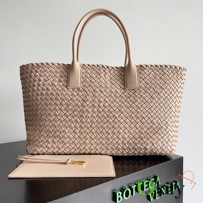 Okify Bottega Veneta Large Cabat Bag Nude 51x28x18cm - 1