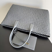 Okify Bottega Veneta Large Cabat Bag Light Blue 51x28x18cm - 4