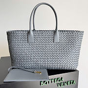 Okify Bottega Veneta Large Cabat Bag Light Blue 51x28x18cm - 1