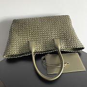 Okify Bottega Veneta Large Cabat Bag Olive Green 51x28x18cm - 2