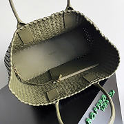 Okify Bottega Veneta Large Cabat Bag Olive Green 51x28x18cm - 3