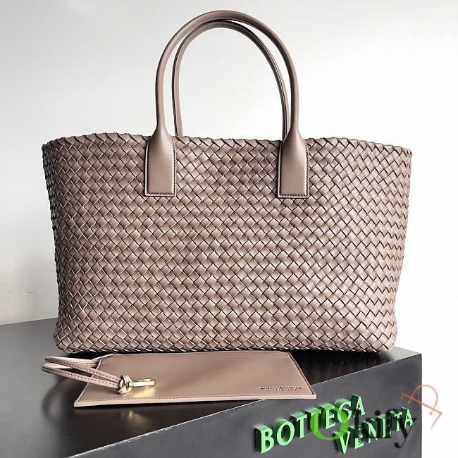 Okify Bottega Veneta Large Cabat Bag Brown 51x28x18cm - 1