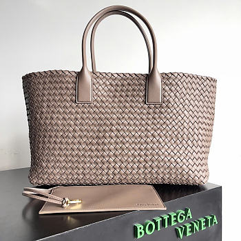 Okify Bottega Veneta Large Cabat Bag Brown 51x28x18cm