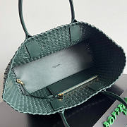 Okify Bottega Veneta Large Cabat Bag Dark Green 51x28x18cm - 5