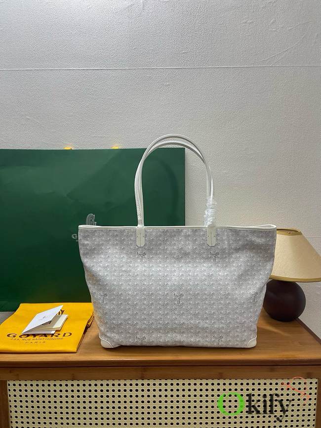 Okify Goyard Artois MM Bag White 50x36x29x16cm - 1