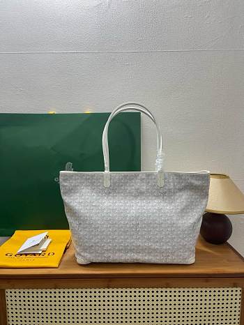 Okify Goyard Artois MM Bag White 50x36x29x16cm