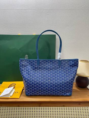 Okify Goyard Artois MM Bag Blue 50x36x29x16cm