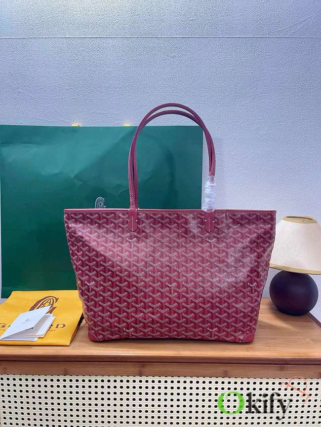 Okify Goyard Artois MM Bag Red Burgundy 50x36x29x16cm - 1