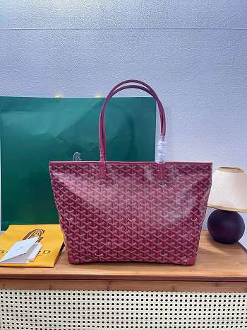 Okify Goyard Artois MM Bag Red Burgundy 50x36x29x16cm