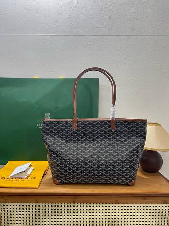 Okify Goyard Artois MM Bag Black And Brown 50x36x29x16cm