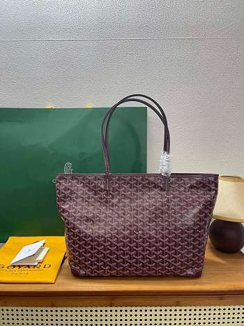 Okify Goyard Artois MM Bag Dark Burgundy 50x36x29x16cm