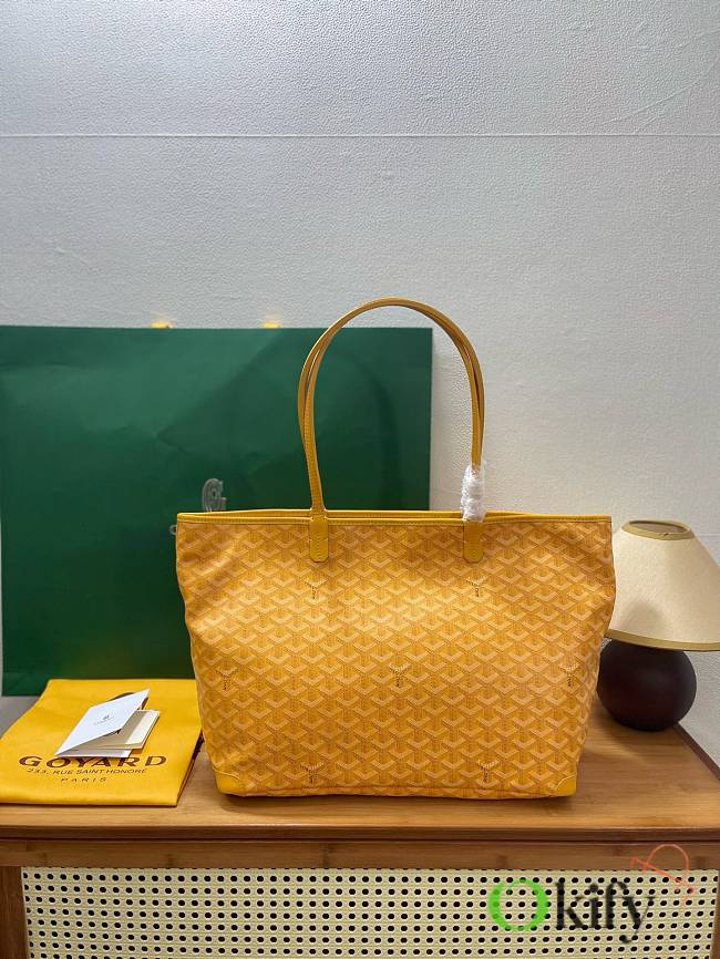 Okify Goyard Artois MM Bag Yellow 50x36x29x16cm - 1