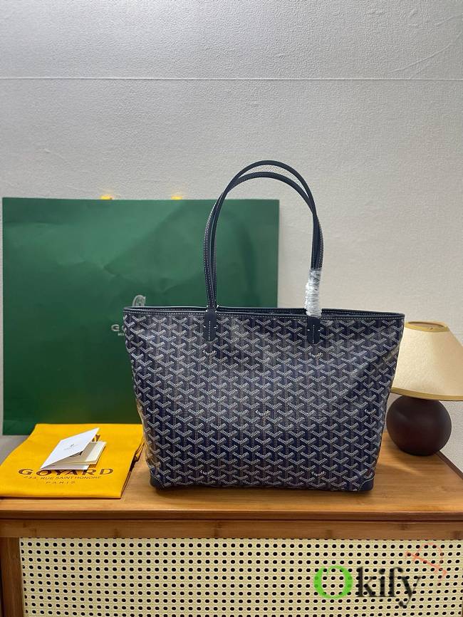 Okify Goyard Artois MM Bag Dark Blue 50x36x29x16cm - 1