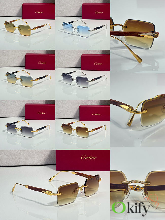Okify Cartier CT02093O Sunglasses - 1