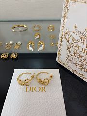 Okify Dior Gold Flower Earrings 29447 - 4