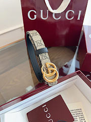 Okify Gucci Marmont Canvas Belt 2cm - 6
