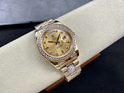 Okify Rolex Day Date Gold Watch With Diamond 40mm - 4
