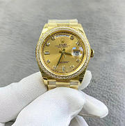Okify Rolex Day Date Gold Watch With Diamond 36mm - 4