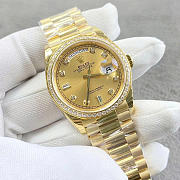 Okify Rolex Day Date Gold Watch With Diamond 36mm - 1