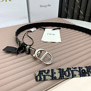 Okify Dior 30 Montaigne Oblique Silver Hardware Belt 2cm - 6