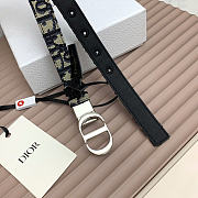 Okify Dior 30 Montaigne Oblique Silver Hardware Belt 2cm - 4