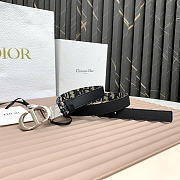 Okify Dior 30 Montaigne Oblique Silver Hardware Belt 2cm - 3