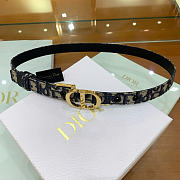 Okify Dior 30 Montaigne Oblique Gold Hardware Belt 2cm - 1