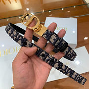 Okify Dior 30 Montaigne Oblique Gold Hardware Belt 2cm - 2