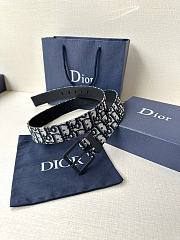 Okify Dior Oblique Black Hardware Belt 3.5cm - 3