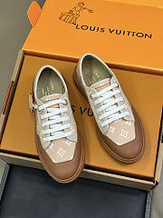 Okify Louis Vuitton Cat Brown And Pink Women Sneakers - 5