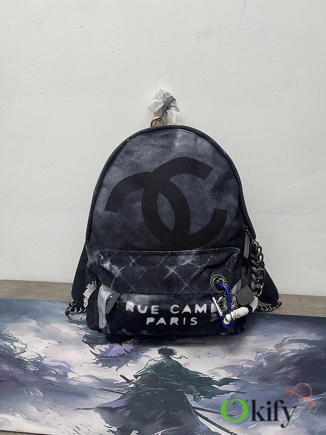 Okify CC Graffiti Black Backpack 38x31x14cm - 1