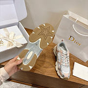 Okify Dior Chrono Silver And Nude Women Sneakers  - 6
