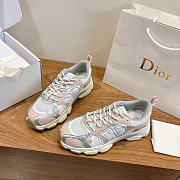 Okify Dior Chrono Silver And Nude Women Sneakers  - 4