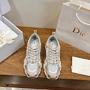 Okify Dior Chrono Silver And Nude Women Sneakers  - 2