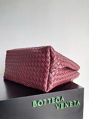 Okify Bottega Veneta Andiamo Bag Red Burgundy 45x34x22cm - 3