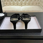 Okify CC Black Flower Women Sandals - 5